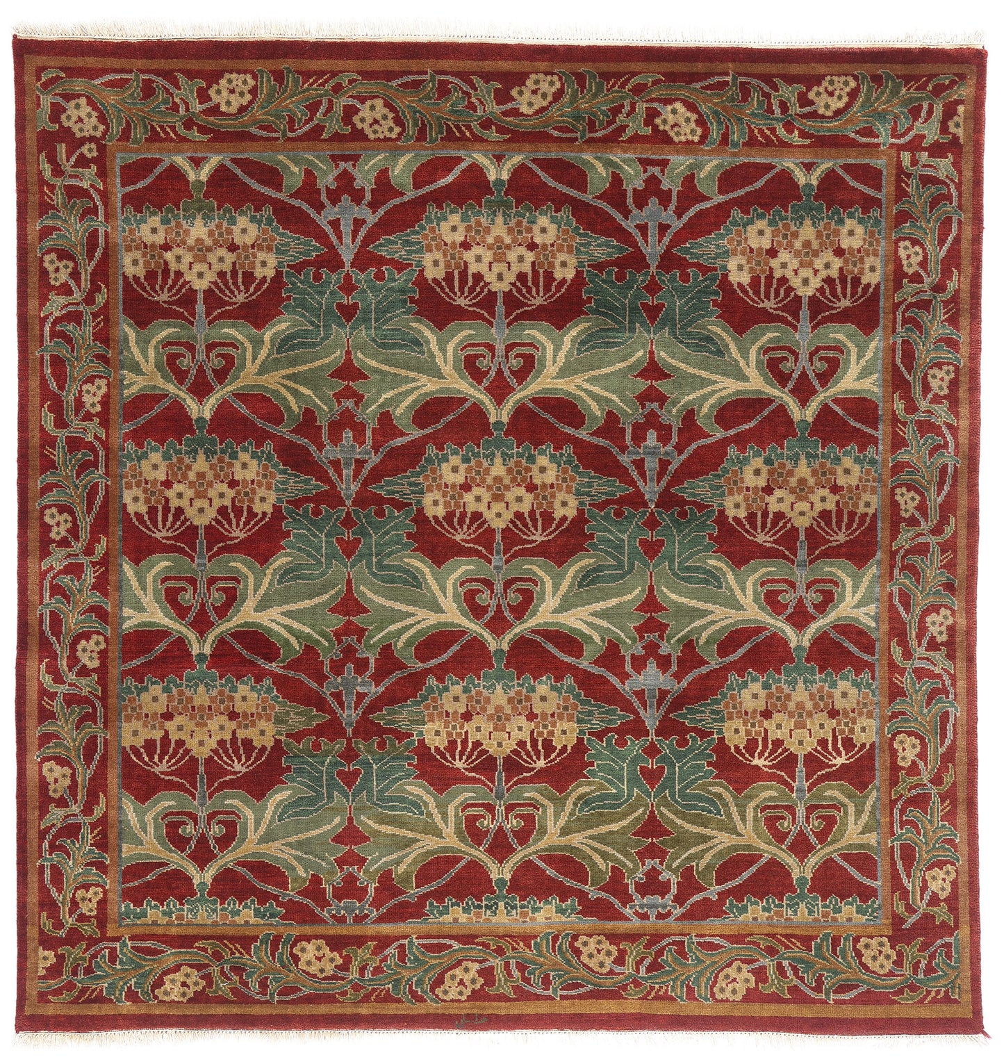7 x 7 Vintage Tibetan Arts & Crafts Style Rug 79148