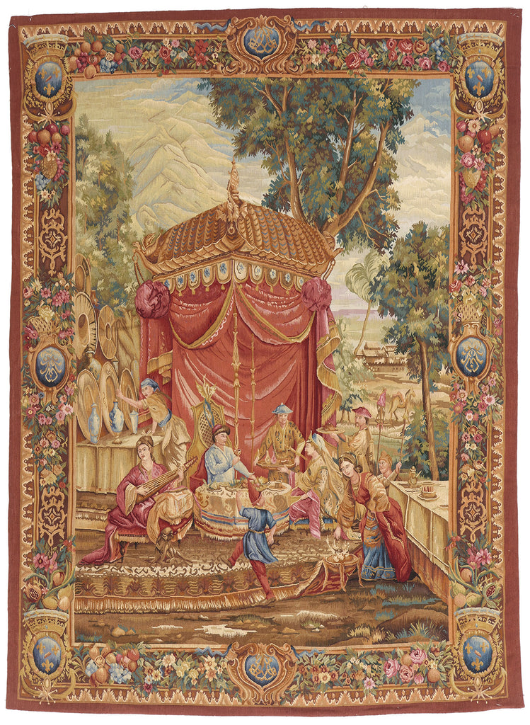 5 x 7 - Multicolor Chinese Tapestry Rug - 73699