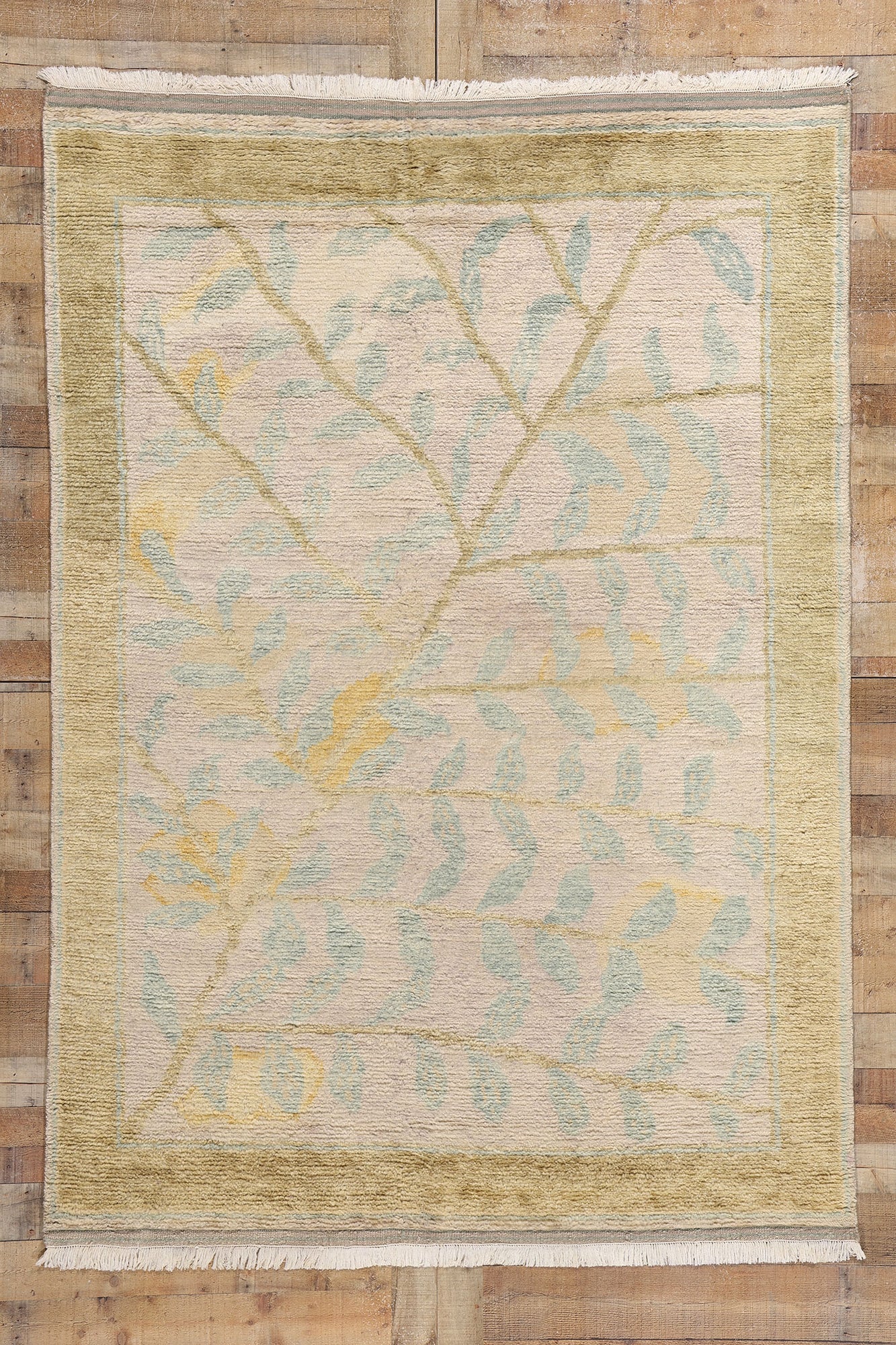 6 x 9 Modern Biophilic Moroccan Rug 31290