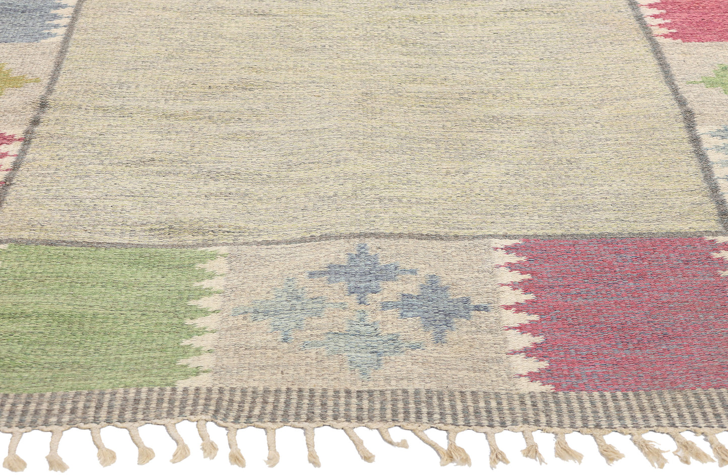 5 x 8 Bitte Ahlgren Vintage Swedish Rollakan Rug 79048