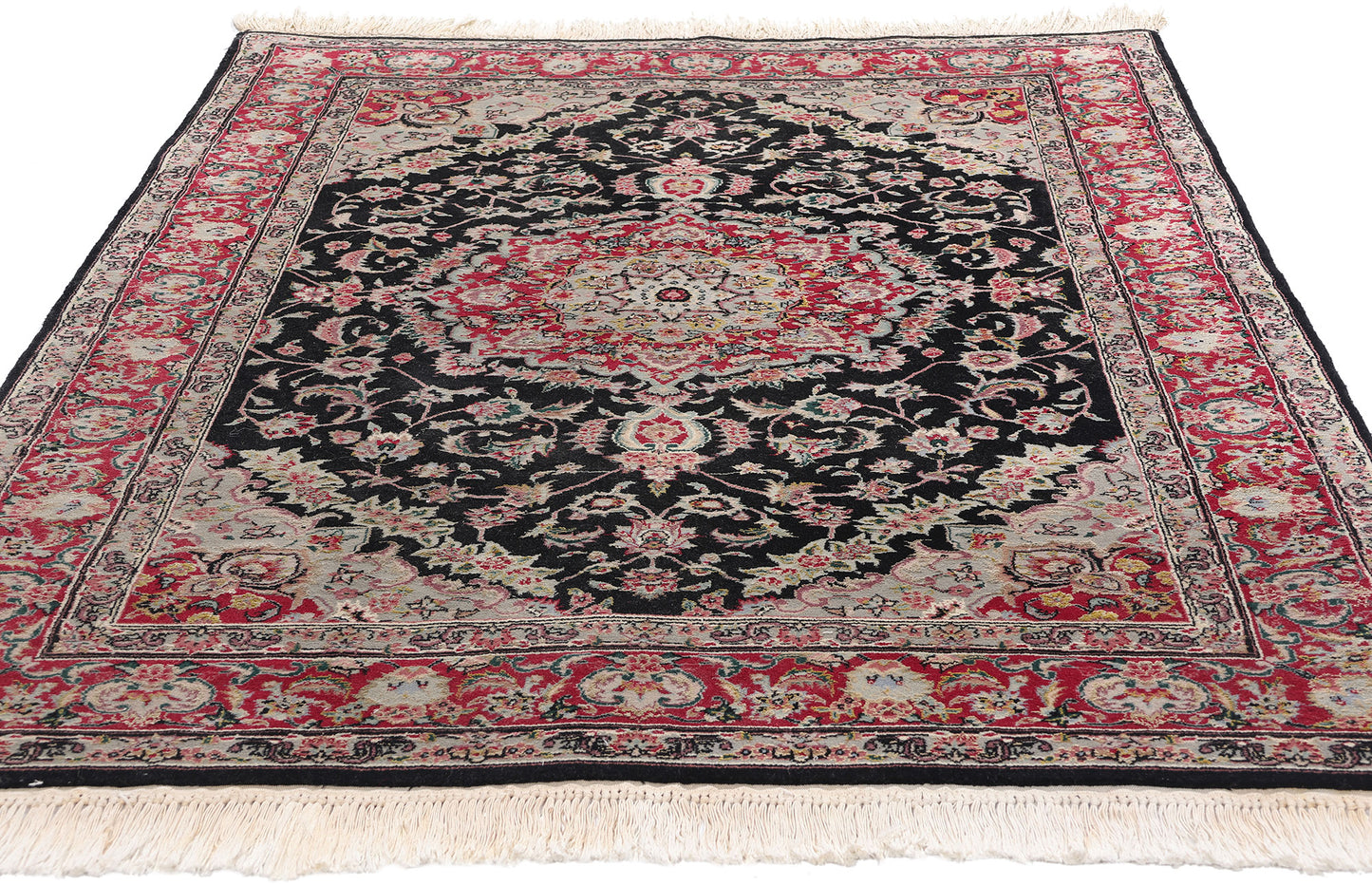 4 x 6 Vintage Chinese Tabriz Rug 79116