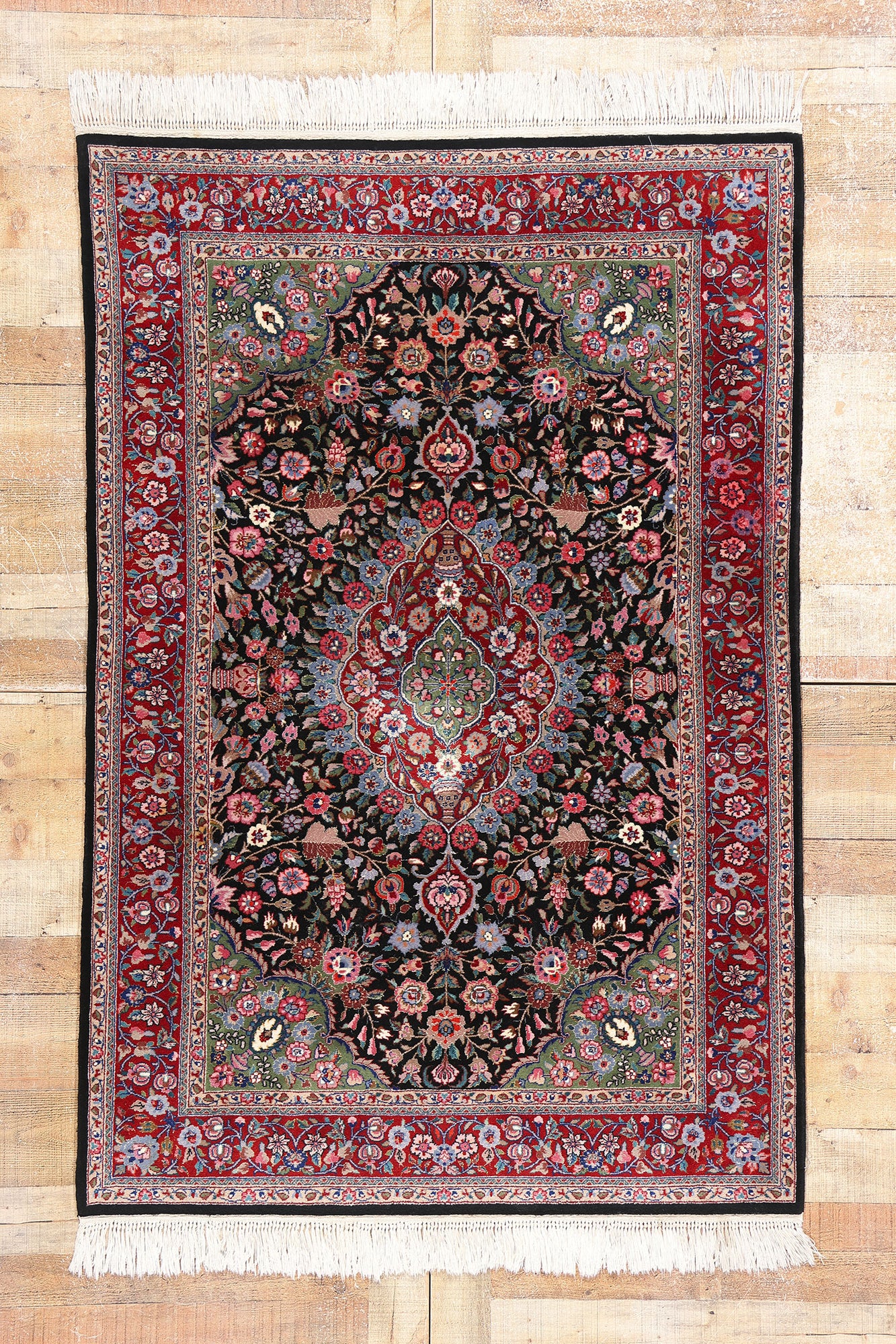 4 x 6 Vintage Chinese Tabriz Rug 79117