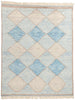 8 x 10 Azure Mirage Blue Diamond Moroccan Rug 31237