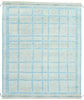 8 x 10 Cubist Azure Grid Modern Moroccan Rug 31245