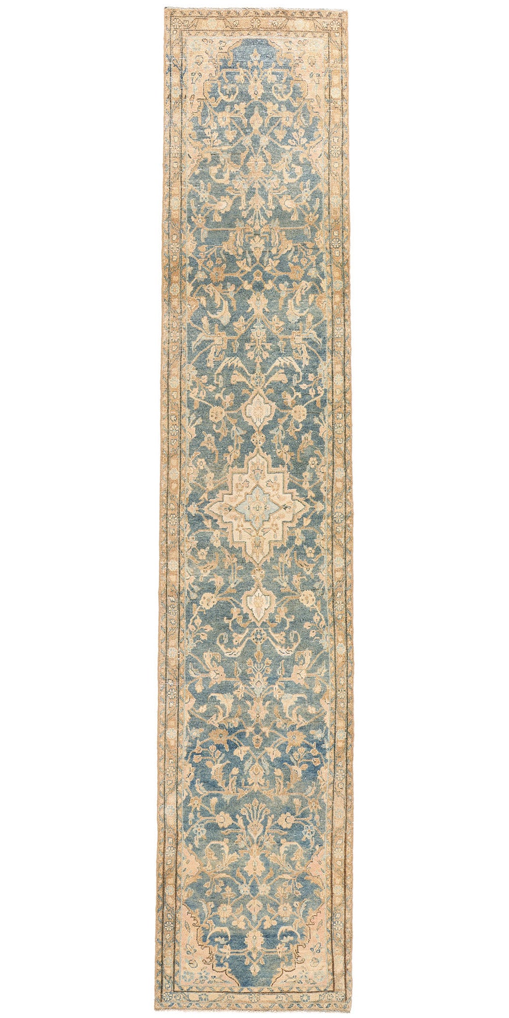 3 x 15 Antique Blue Persian Malayer Rug 61328