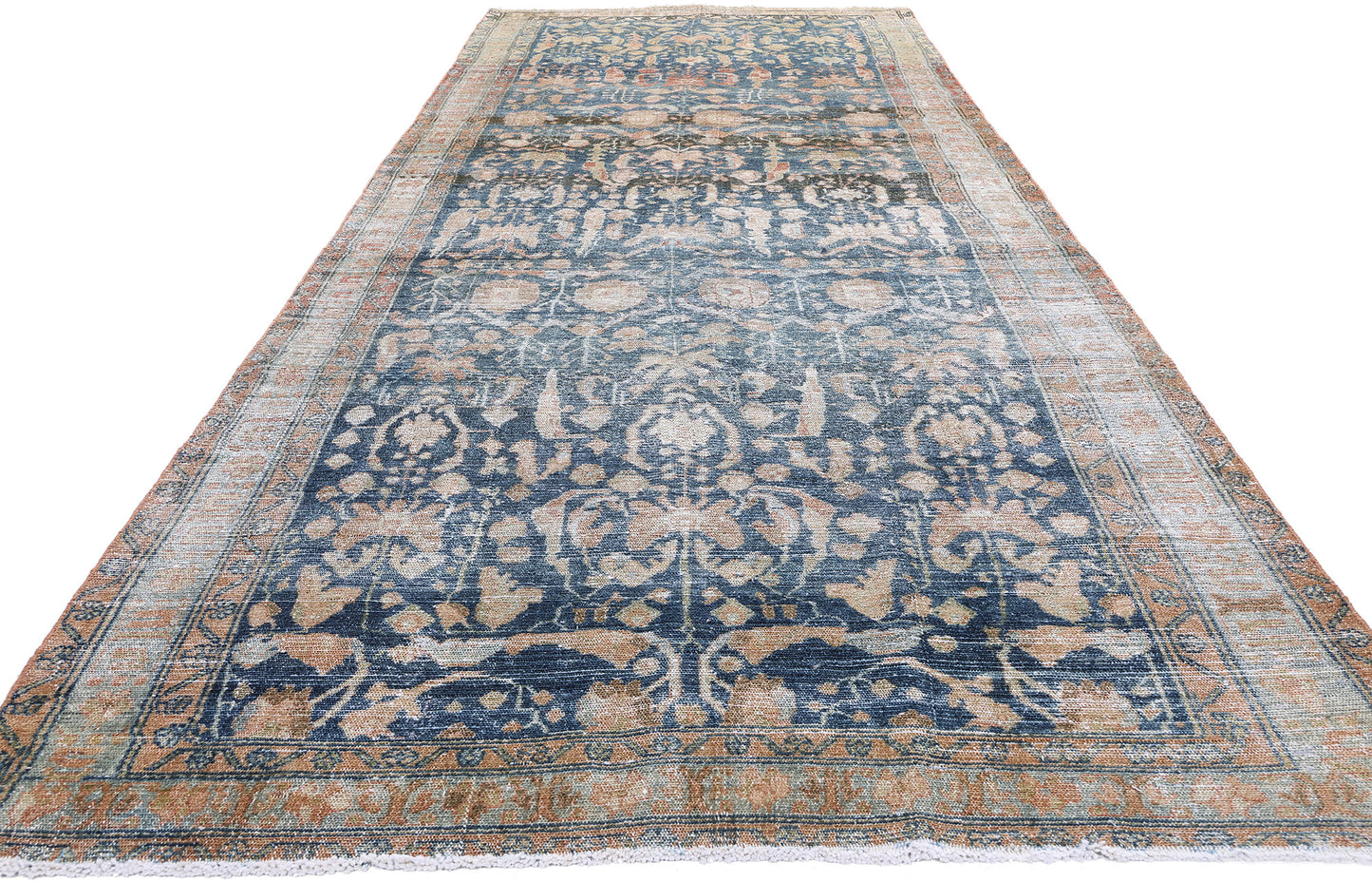5 x 15 Antique Blue Persian Malayer Rug 61346