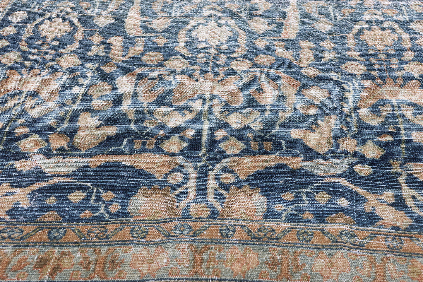 5 x 15 Antique Blue Persian Malayer Rug 61346