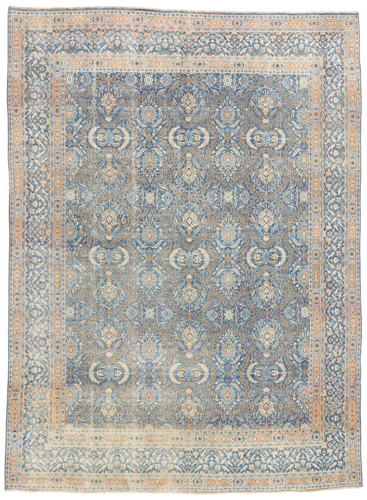 9 x 13 Vintage Blue Persian Mood Rug 61380