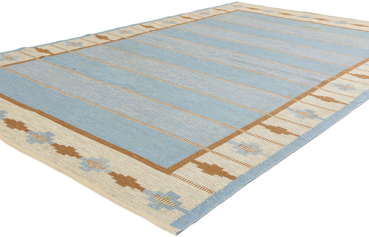 6 x 10 Vintage Swedish Rollakan Rug 79041