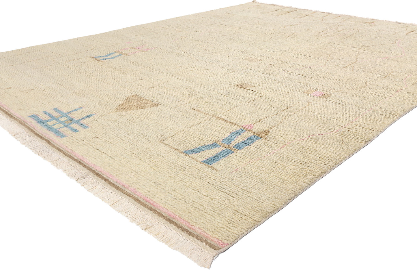 8 x 10 Modern Boho Brutalist Oasis Moroccan Rug 31219