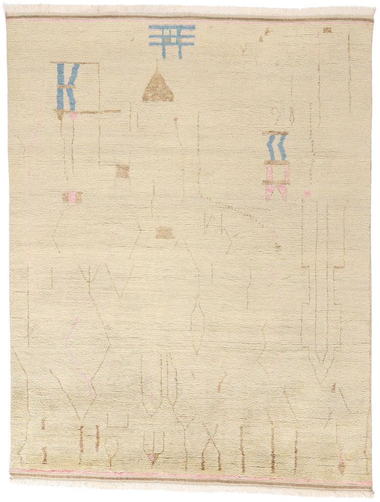 8 x 10 Modern Boho Brutalist Oasis Moroccan Rug 31219