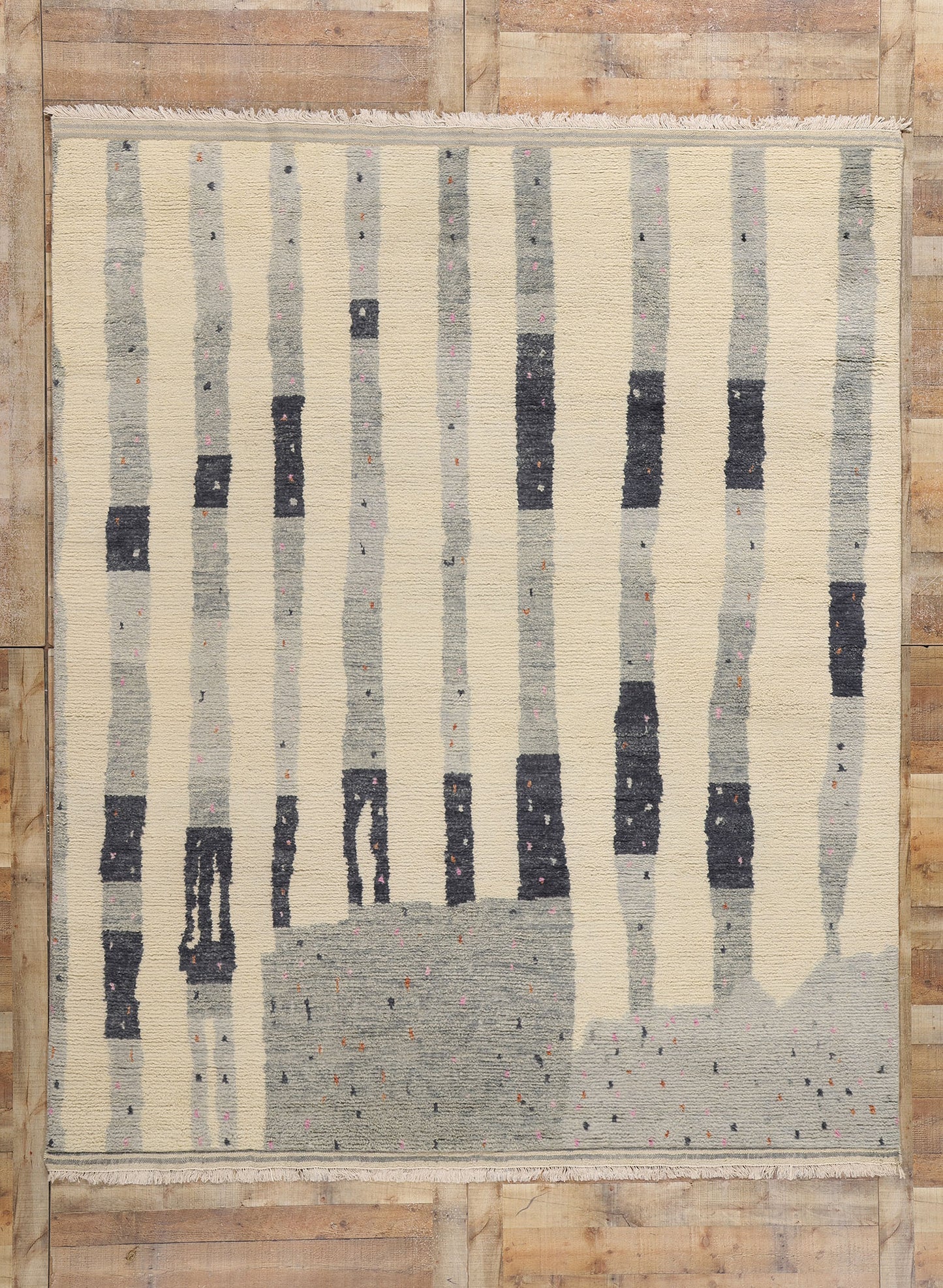 8 x 10 Organic Modern Brutalist Moroccan Rug 31233