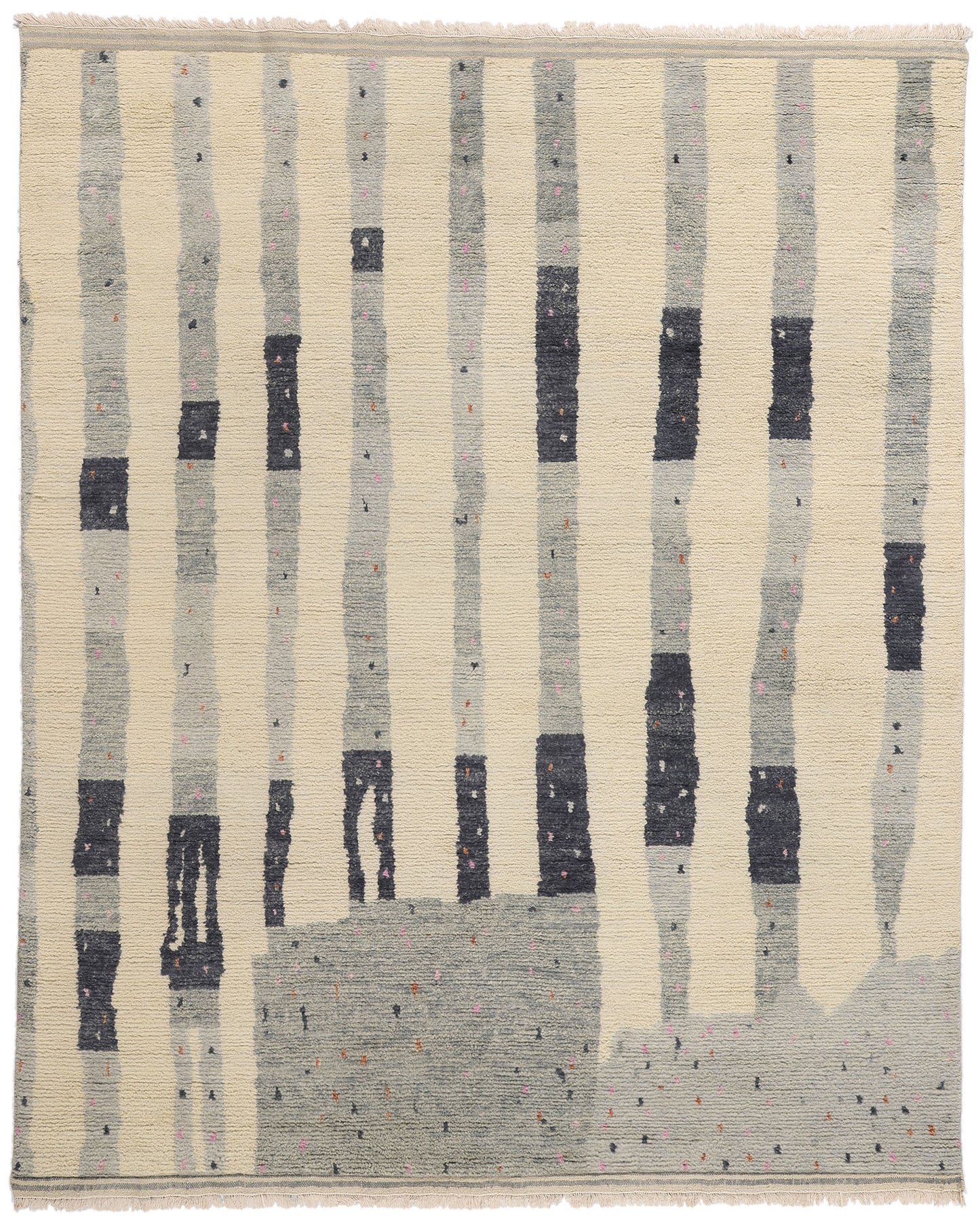 8 x 10 Organic Modern Brutalist Moroccan Rug 31233