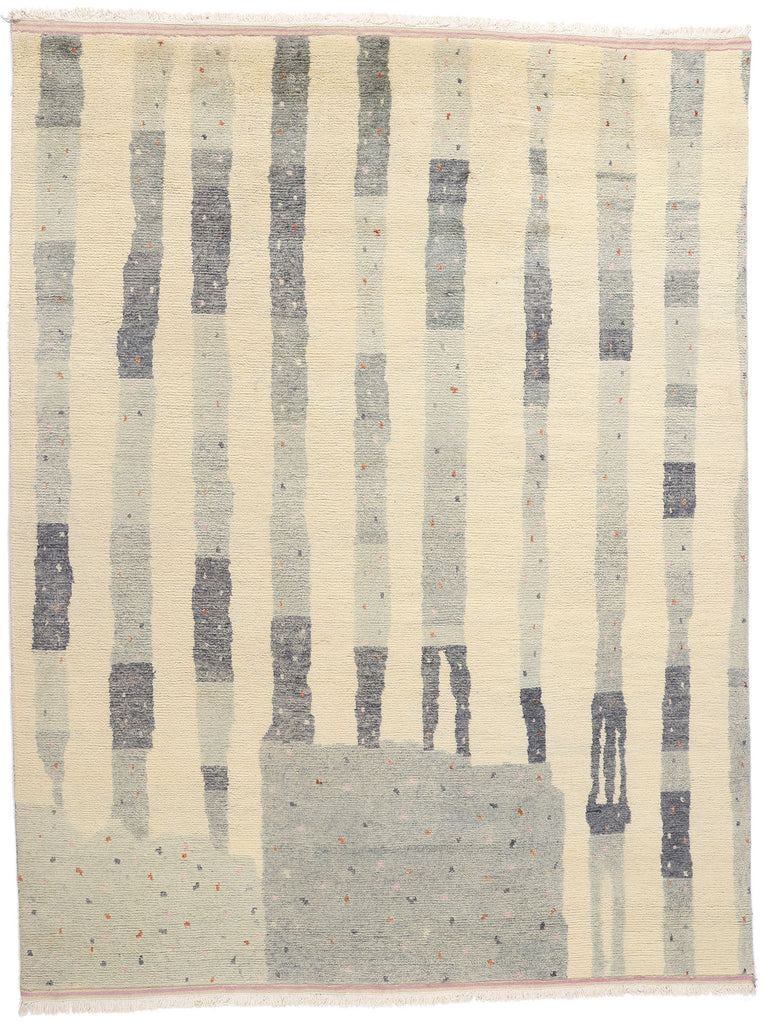 9 x 12 Organic Modern Brutalist Moroccan Rug 31282