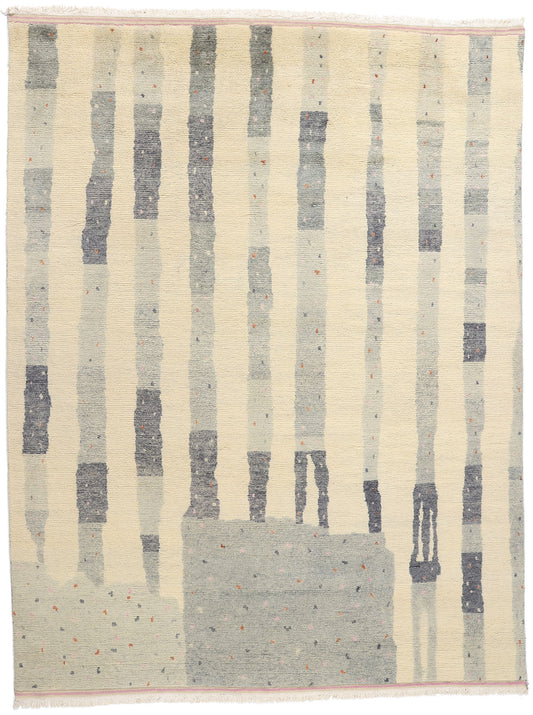 9 x 12 Organic Modern Brutalist Moroccan Rug 31282