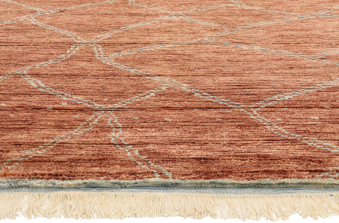 8 x 10 Burnt Sienna Cascade Modern Moroccan Rug 31246