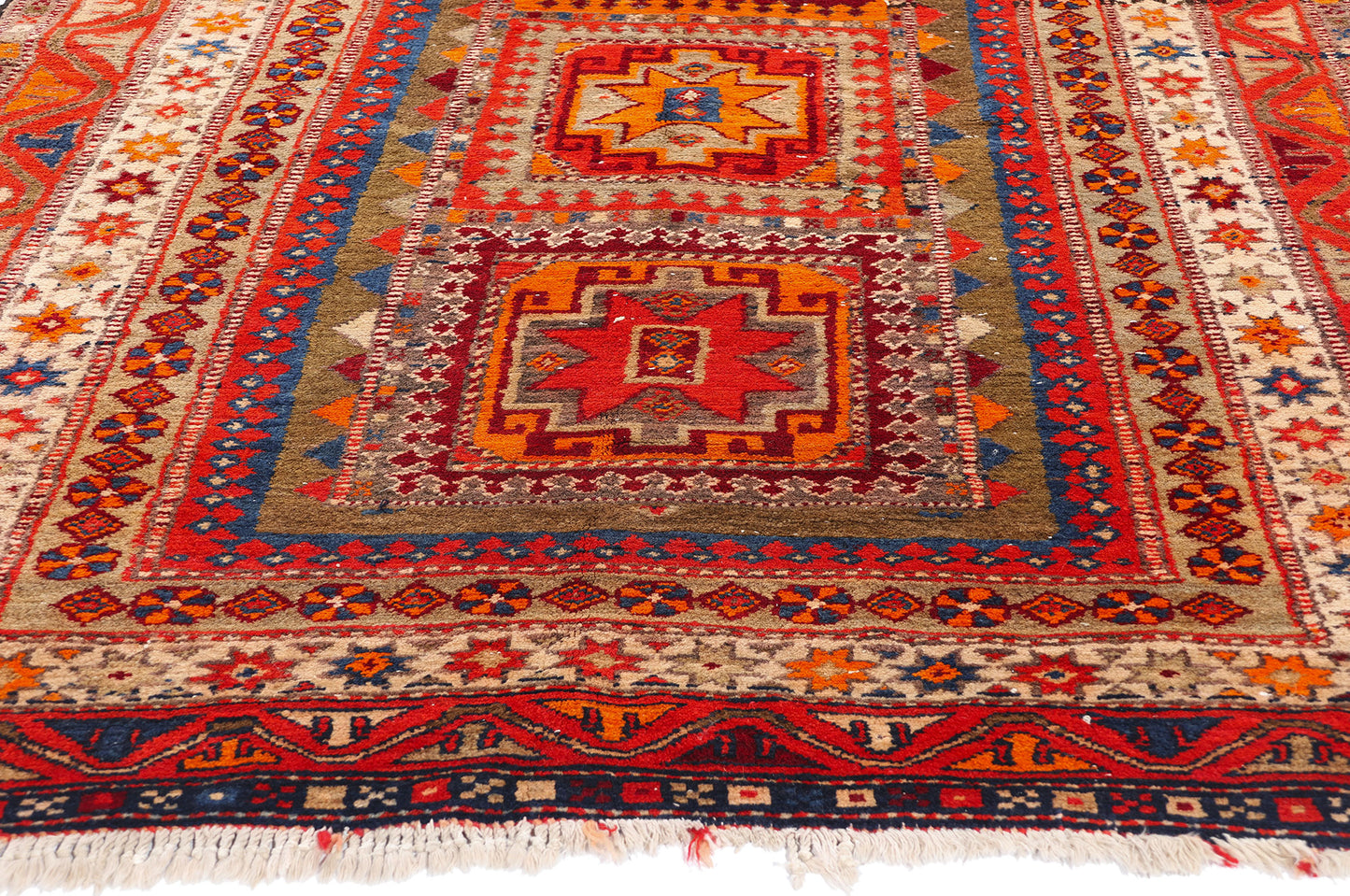 5 x 11 Antique Caucasian Kazak Rug 79022