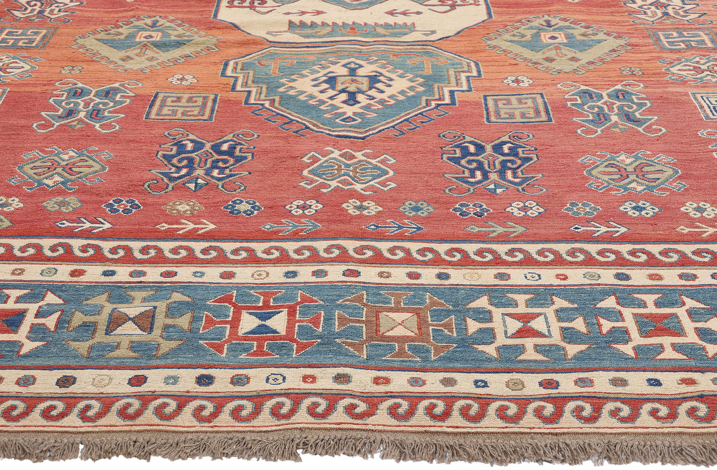 10 x 13 Vintage Caucasian Soumak Rug 78954
