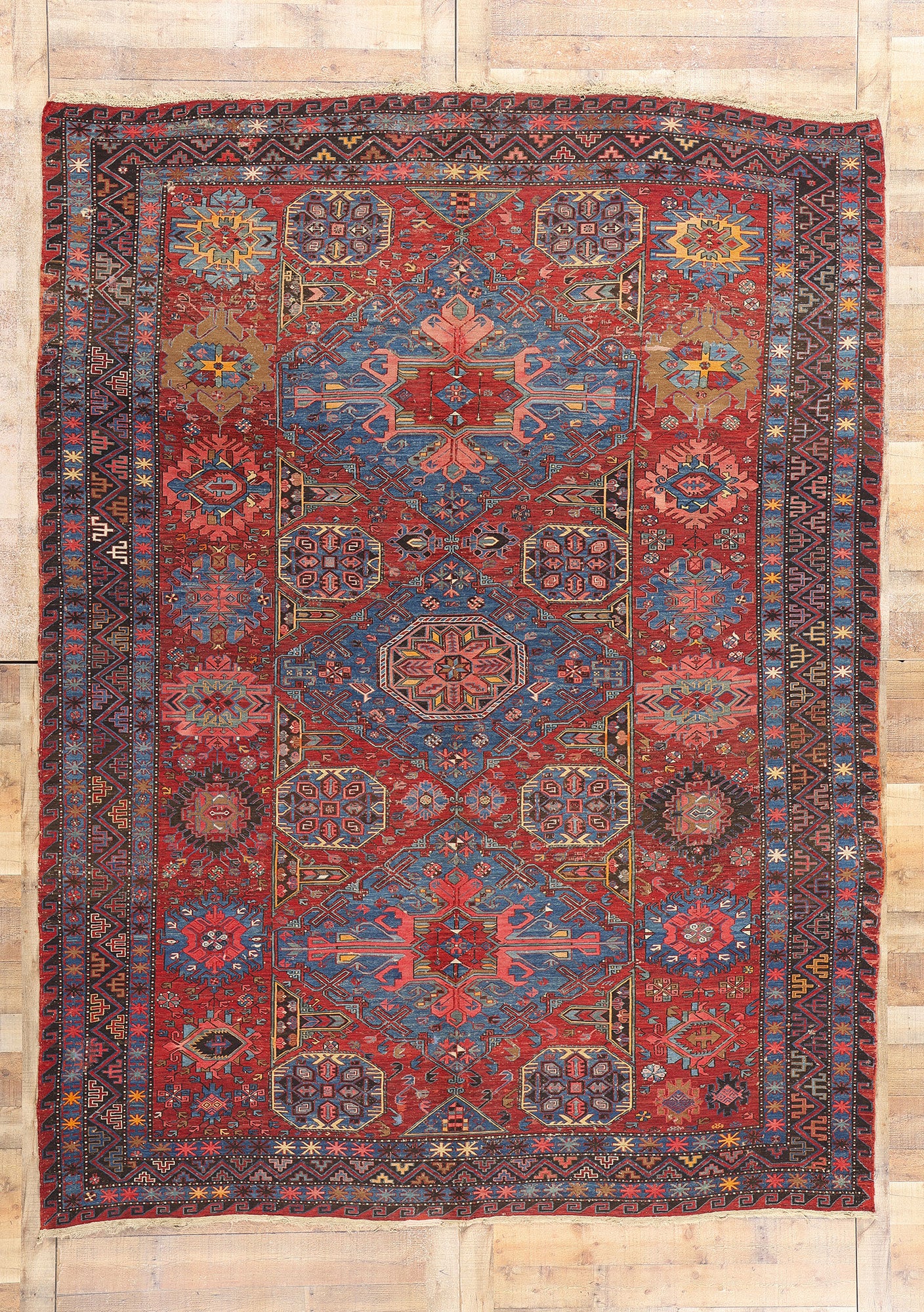 8 x 11 Antique Caucasian Soumak Rug 78953