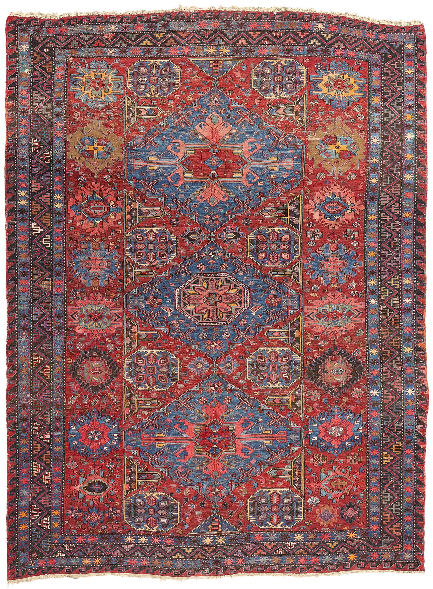8 x 11 Antique Caucasian Soumak Rug 78953