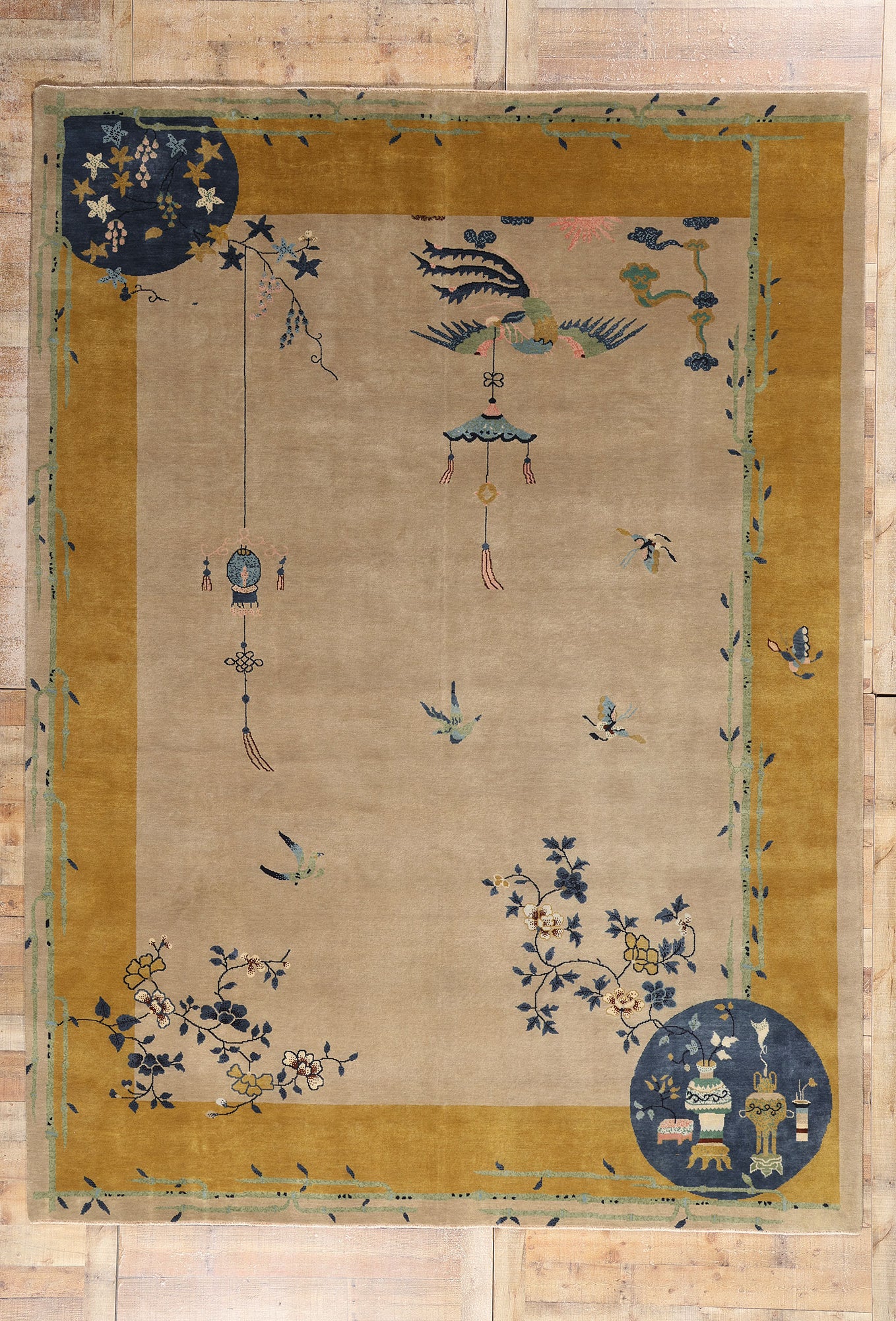 9 x 12 Modern Chinese Art Deco Rug 31344