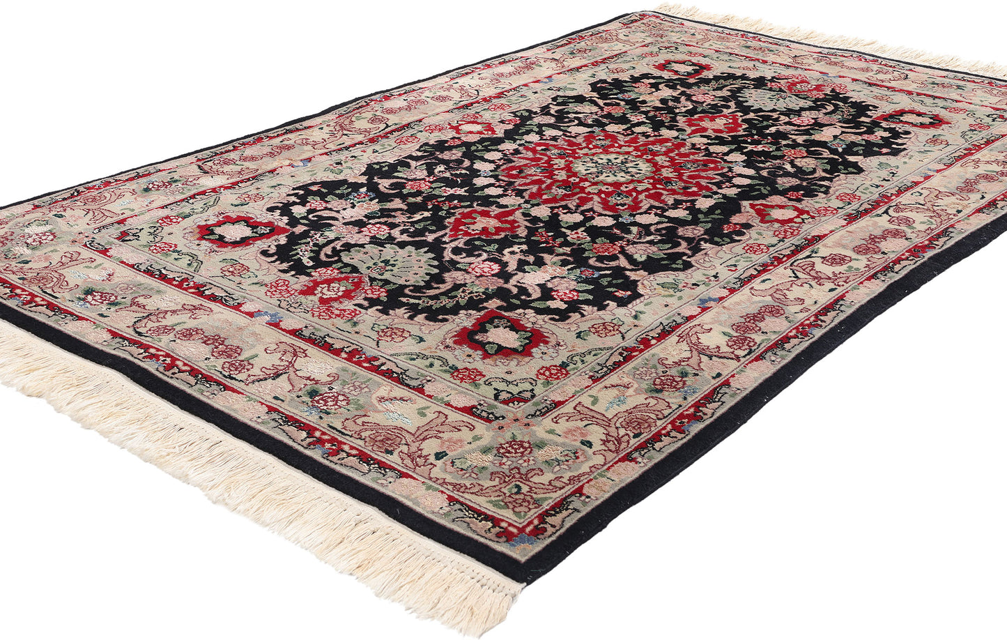 4 x 6 Vintage Chinese Tabriz Rug 79115