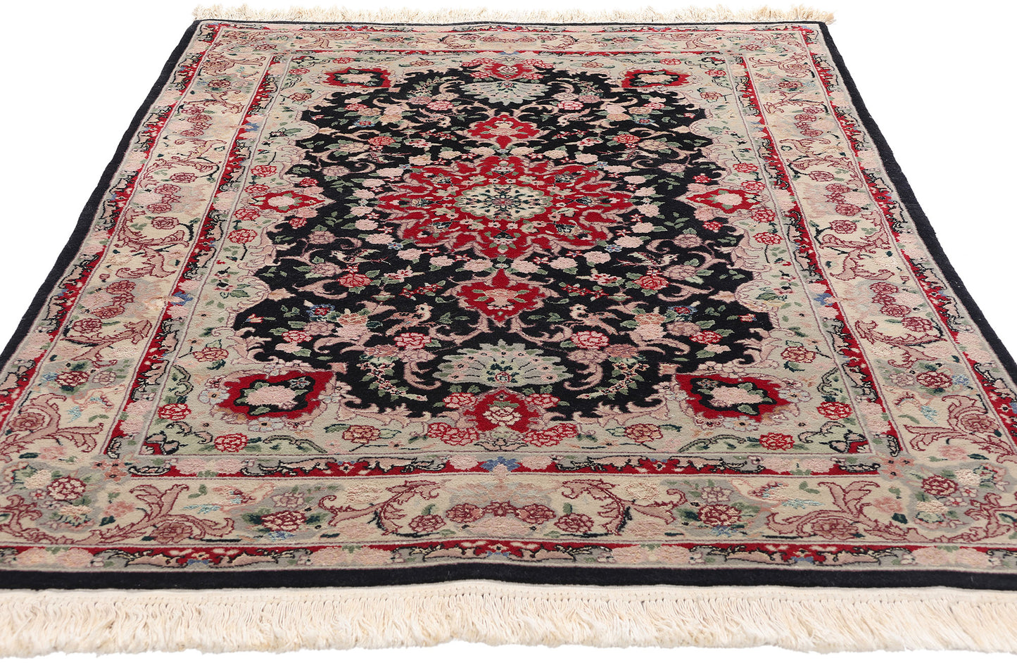 4 x 6 Vintage Chinese Tabriz Rug 79115