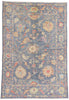 5 x 7 Modern Colorful Blue Oushak Rug 80972