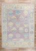 10 x 14 Modern Lavender Turkish Oushak Rug 53978