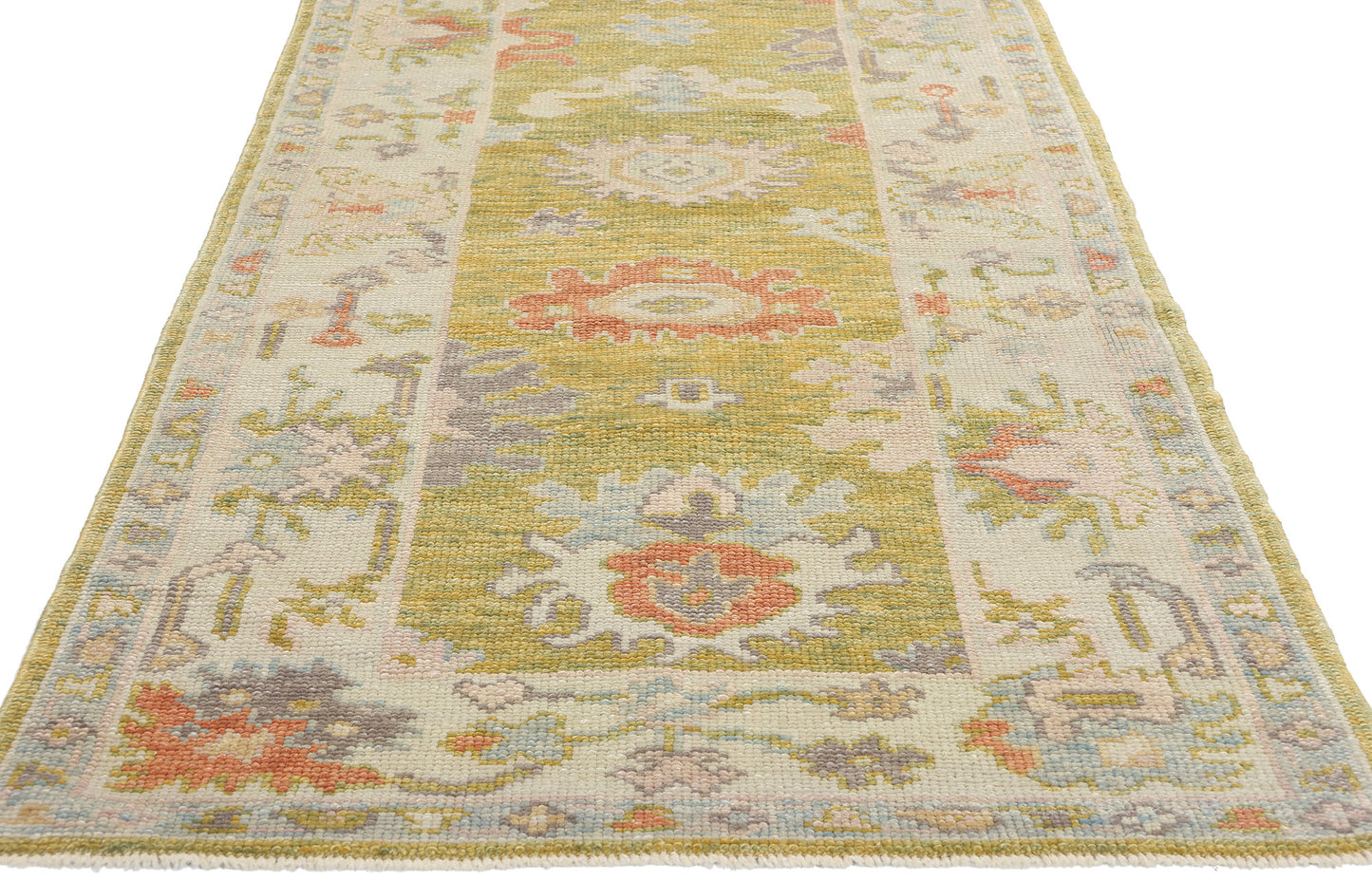 3 x 19 Colorful Modern Turkish Oushak Rug 53947