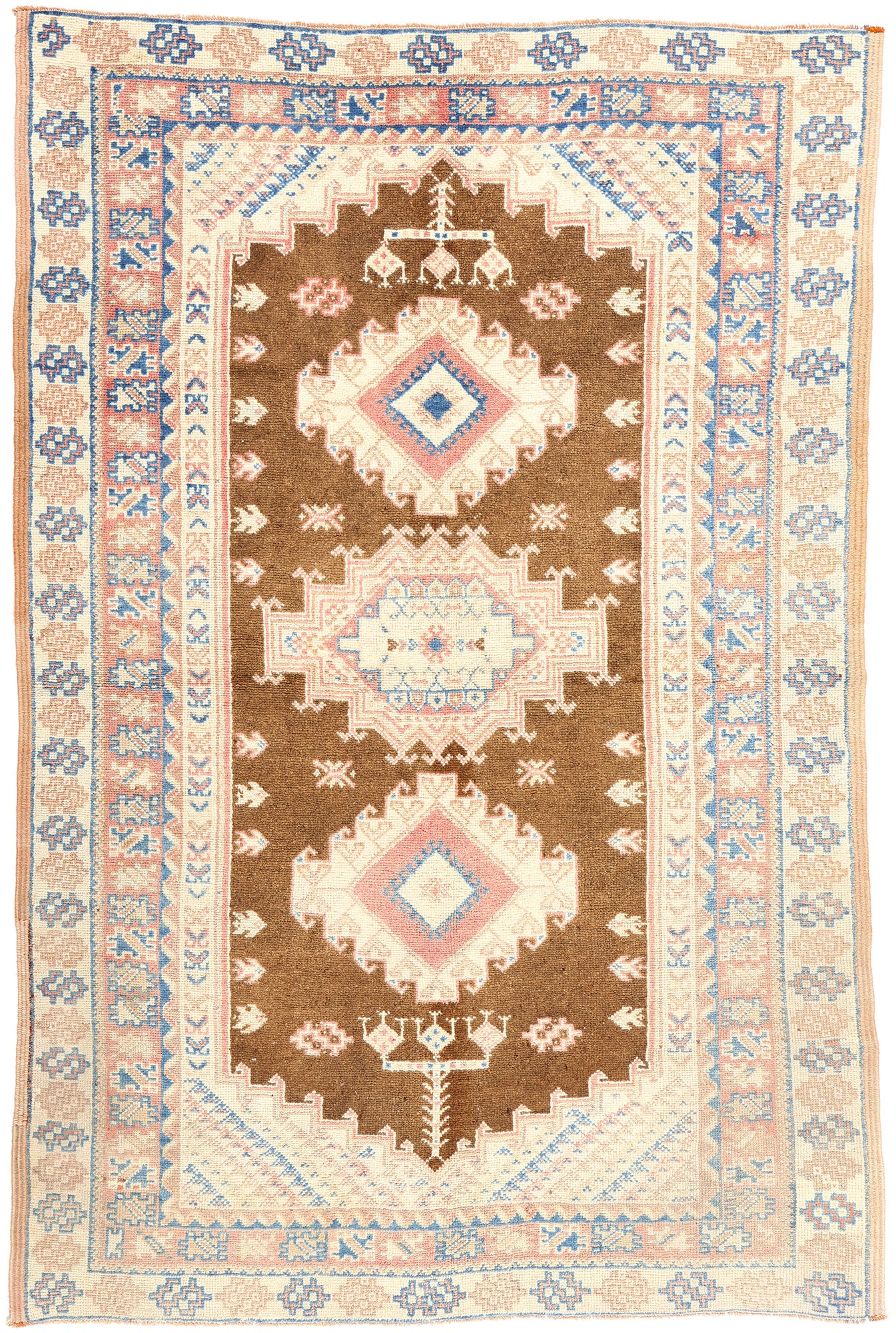 5 x 8 Vintage Turkish Oushak Rug 53617