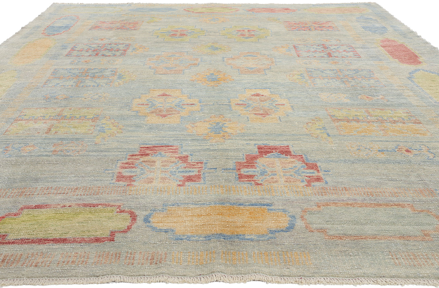 9 x 12 Modern Turkish Oushak Rug 53966