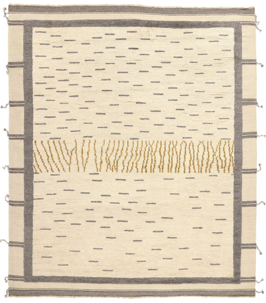 8 x 10 Modern Desert Striations Moroccan Rug 31196