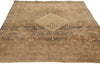 4 x 6 Antique-Worn Persian Mahi Tabriz Rug 78987