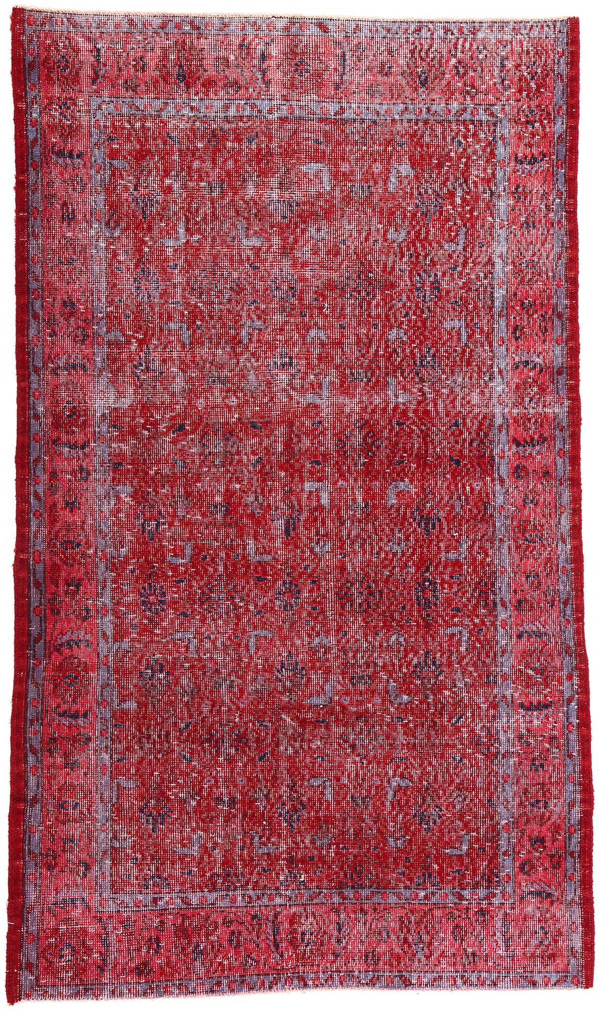 4 x 7 Vintage Red Turkish Sivas Rug 52012