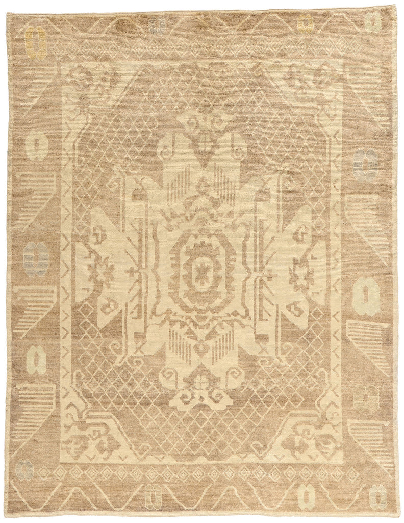 8 x 10 Modern Earth-Tone Turkish Kars Rug 54002