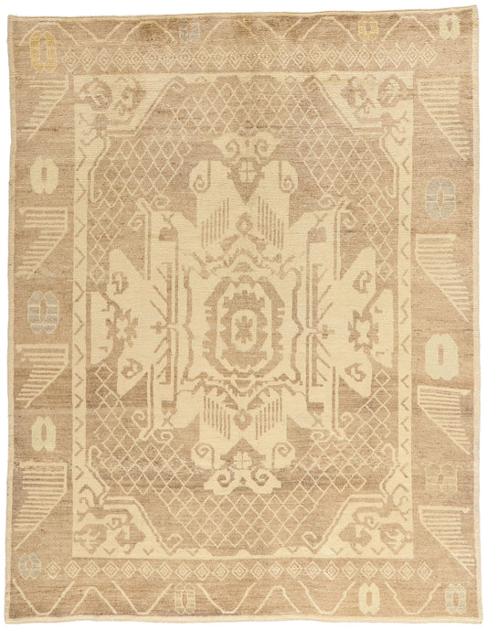 8 x 10 Modern Earth-Tone Turkish Kars Rug 54002