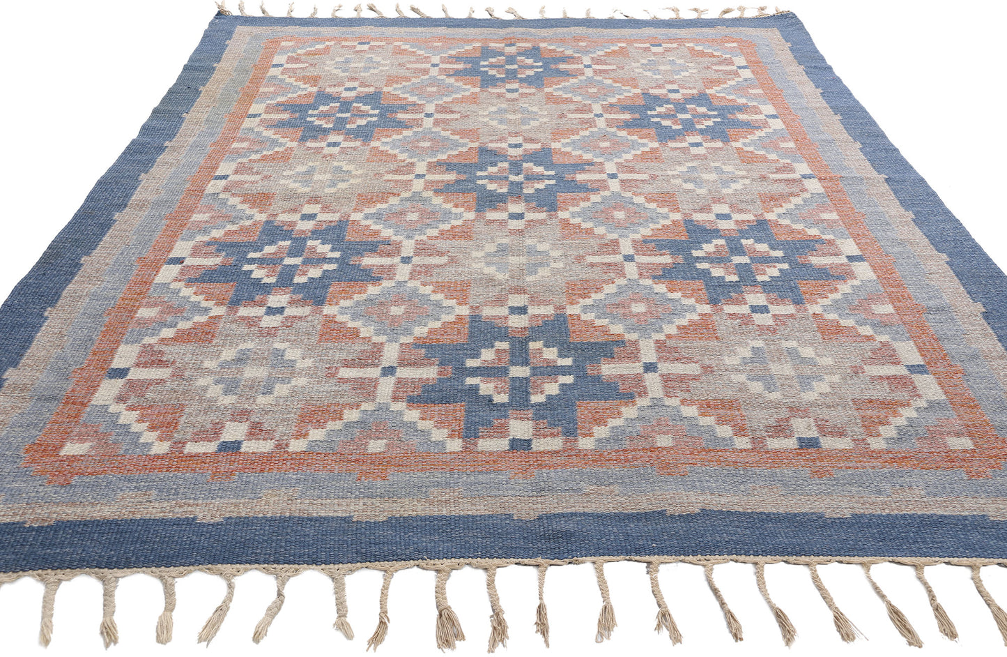 5 x 8 Erik Lundberg Vintage Swedish Rollakan Rug 79061