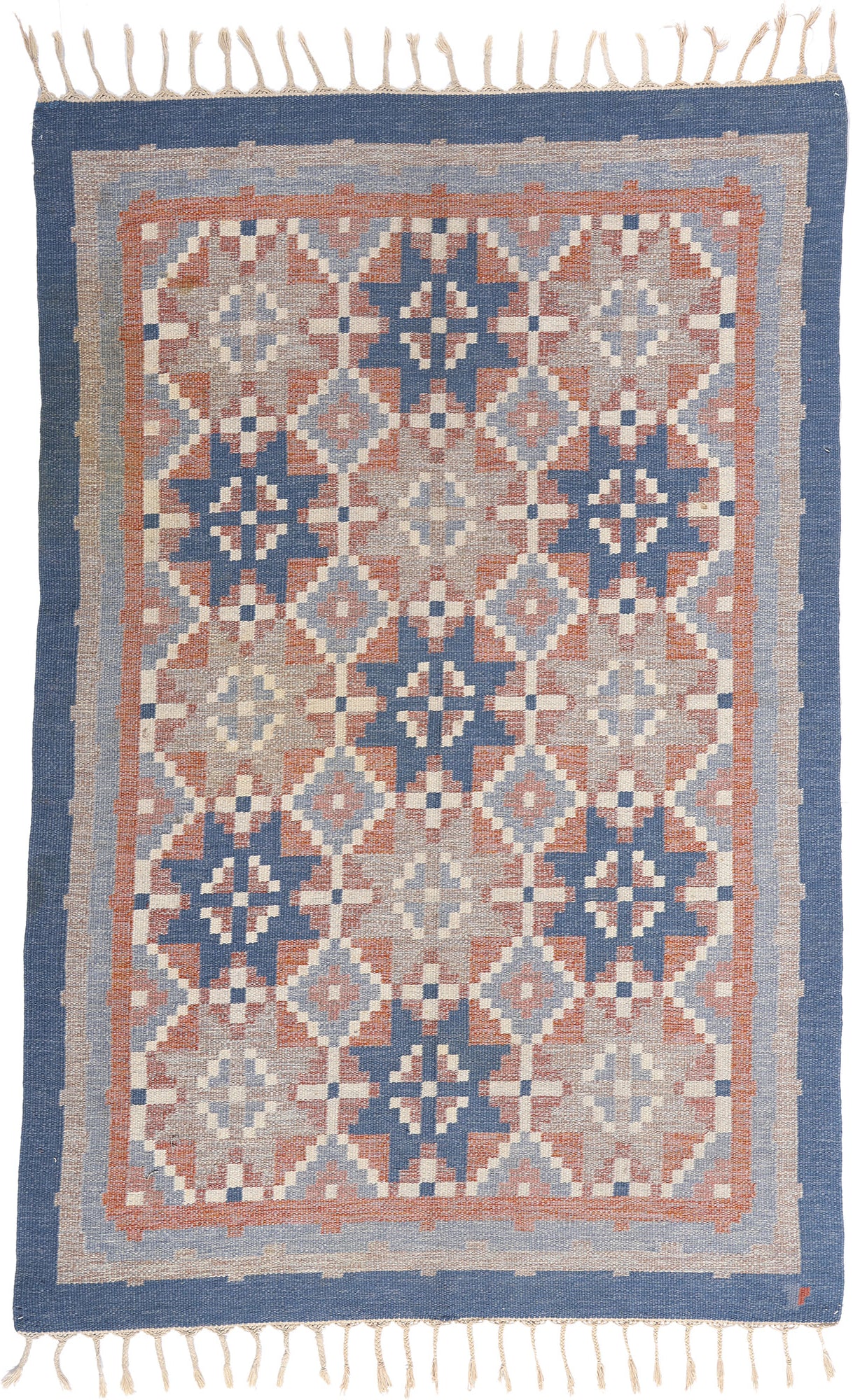 5 x 8 Erik Lundberg Vintage Swedish Rollakan Rug 79061