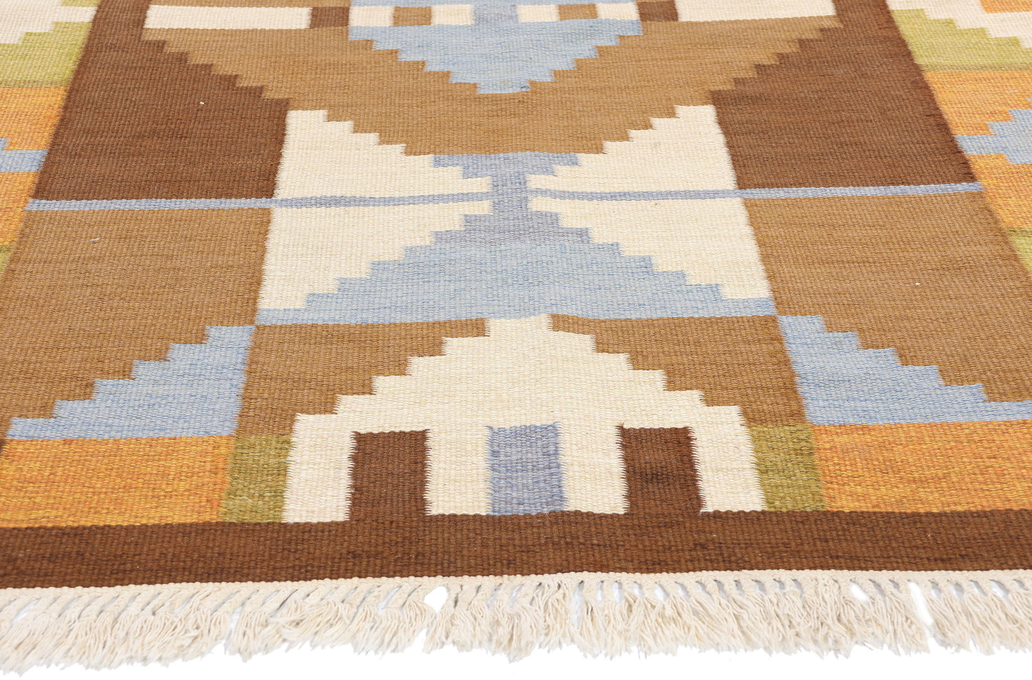 6 x 8 Evy Svensson Vintage Swedish Rollakan Rug 79039
