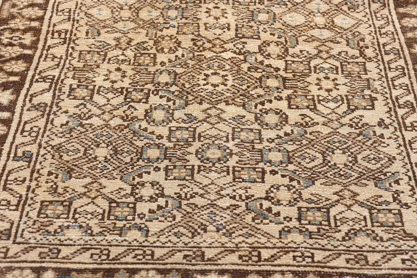3 x 17 Antique Persian Hussainabad Hamadan Rug 61351