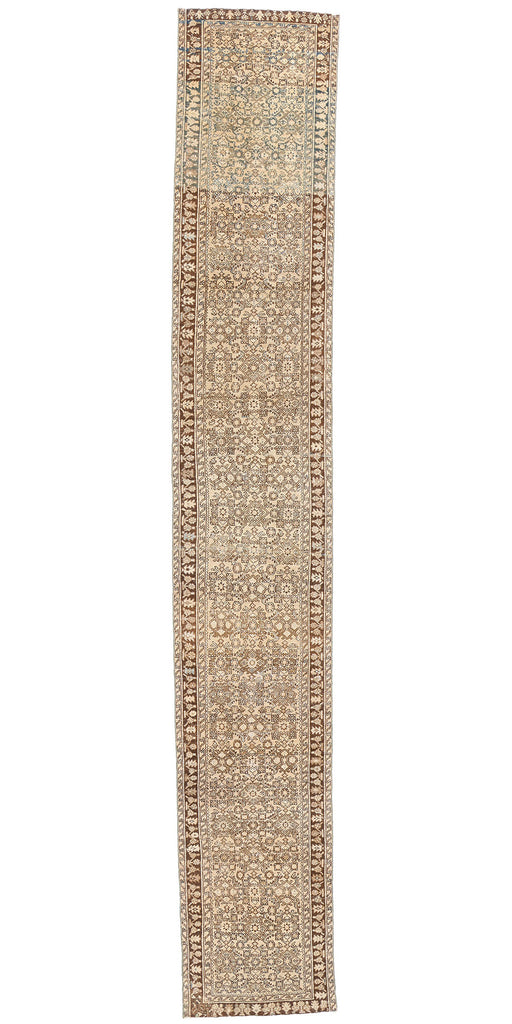 3 x 17 Antique Persian Hussainabad Hamadan Rug 61351