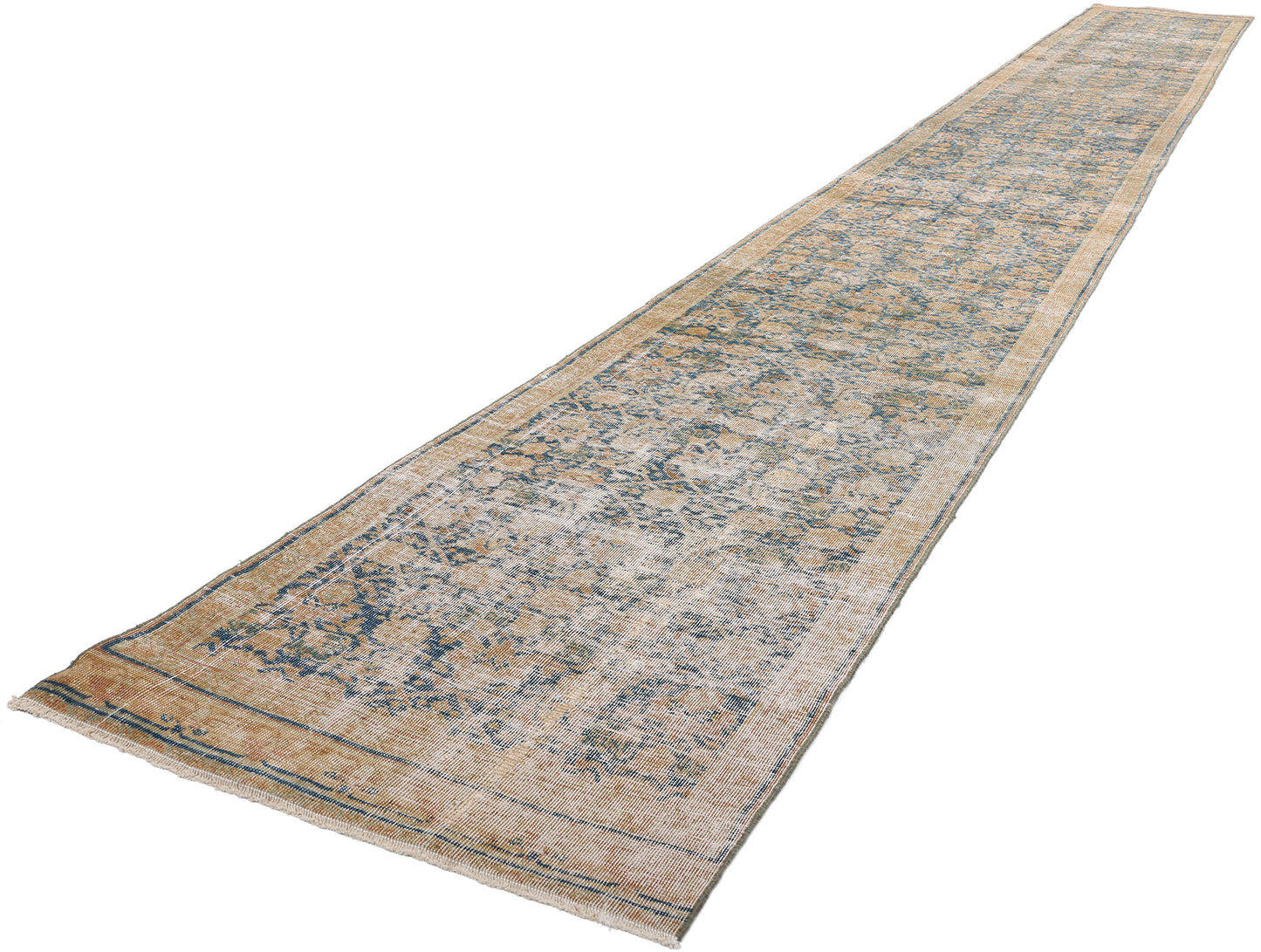 2 x 20 Antique Persian Tabriz Rug 61324