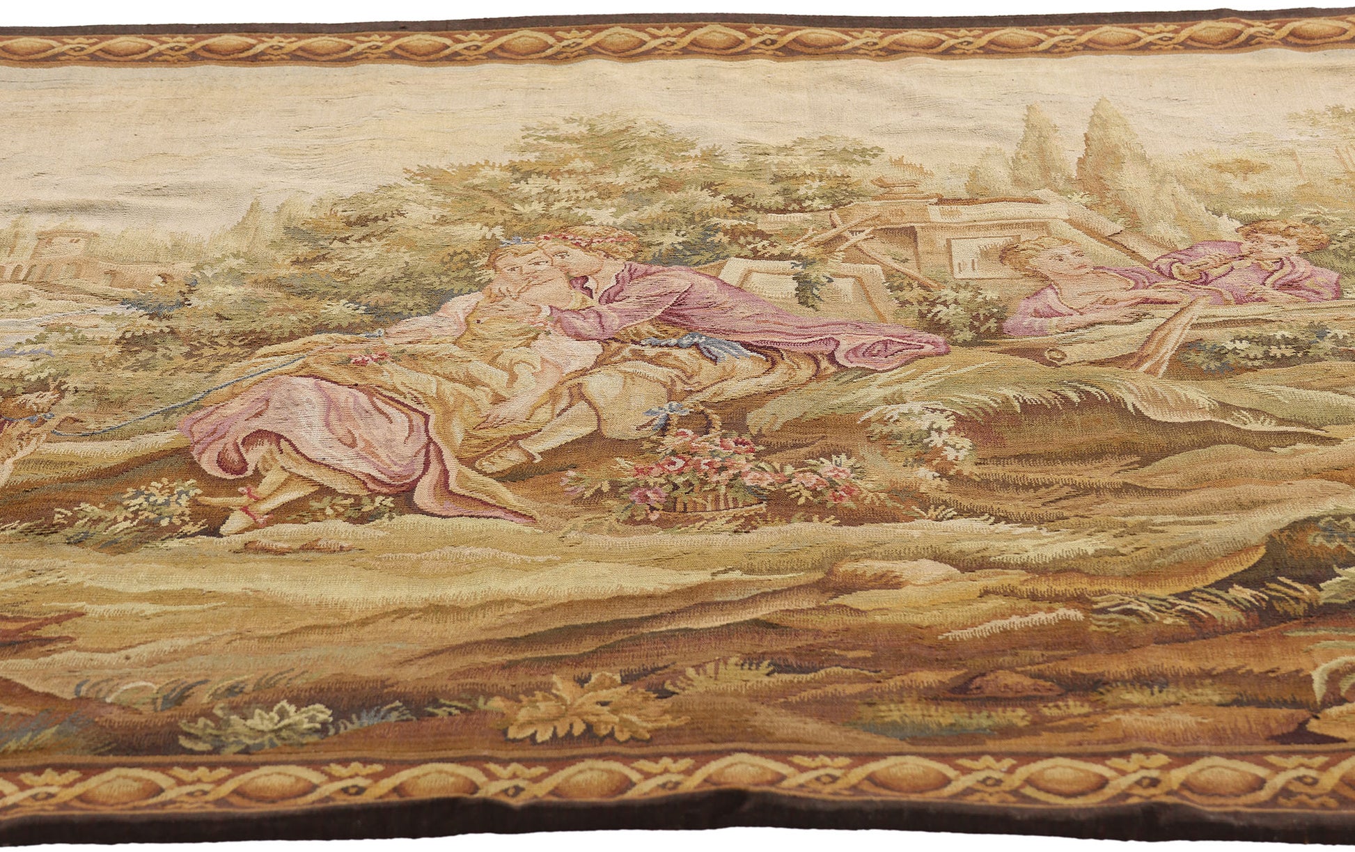 4 x 6 Francois Boucher Reproduction Rococo Tapestry 73697