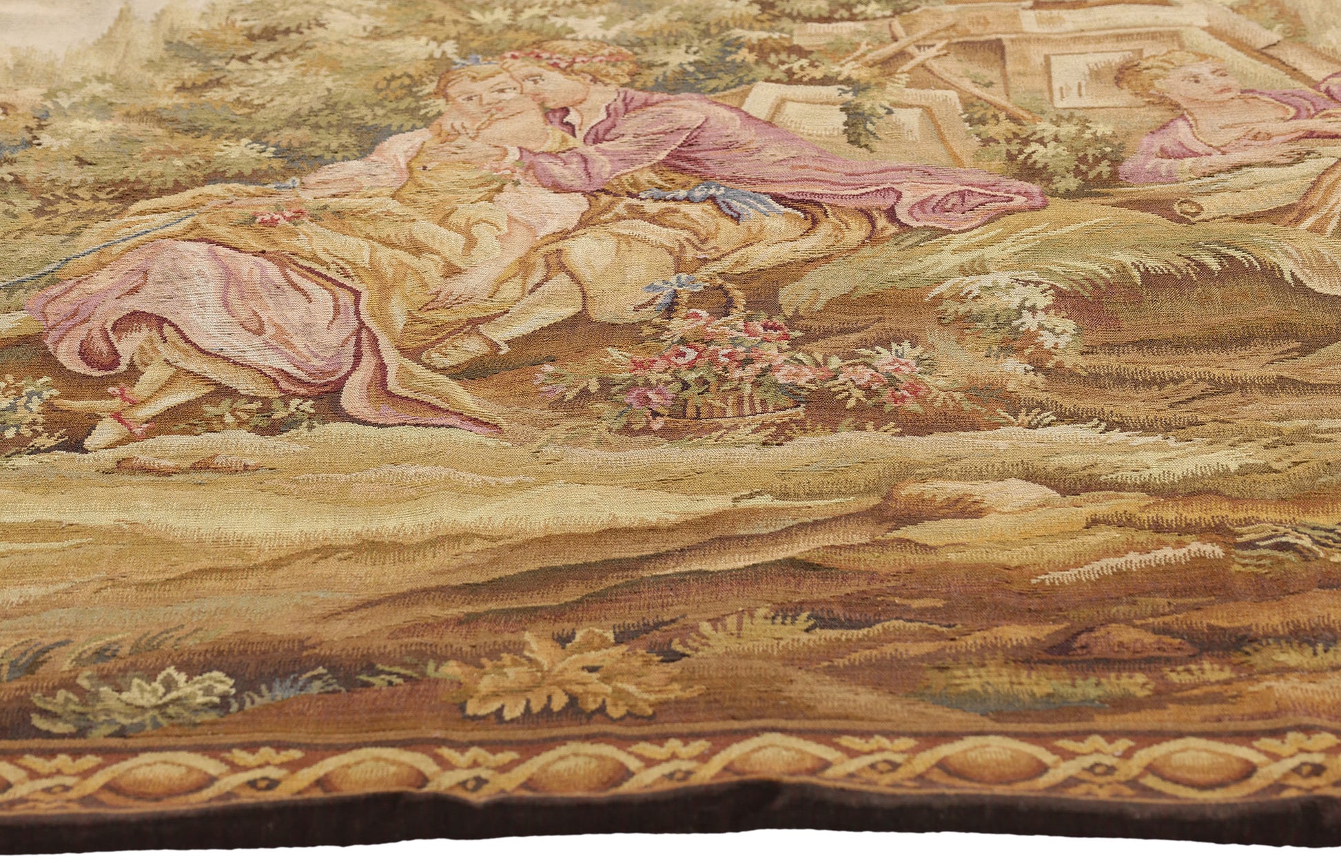 4 x 6 Francois Boucher Reproduction Rococo Tapestry 73697