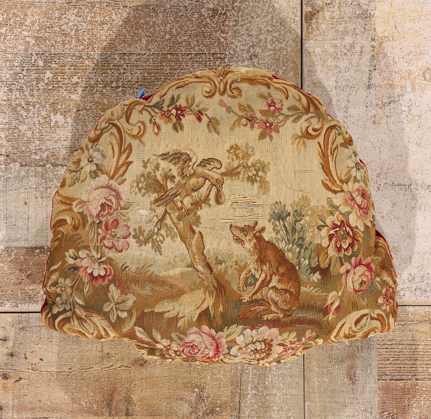 2 x 2 Antique French Aubusson Tapestry Cushion 79199