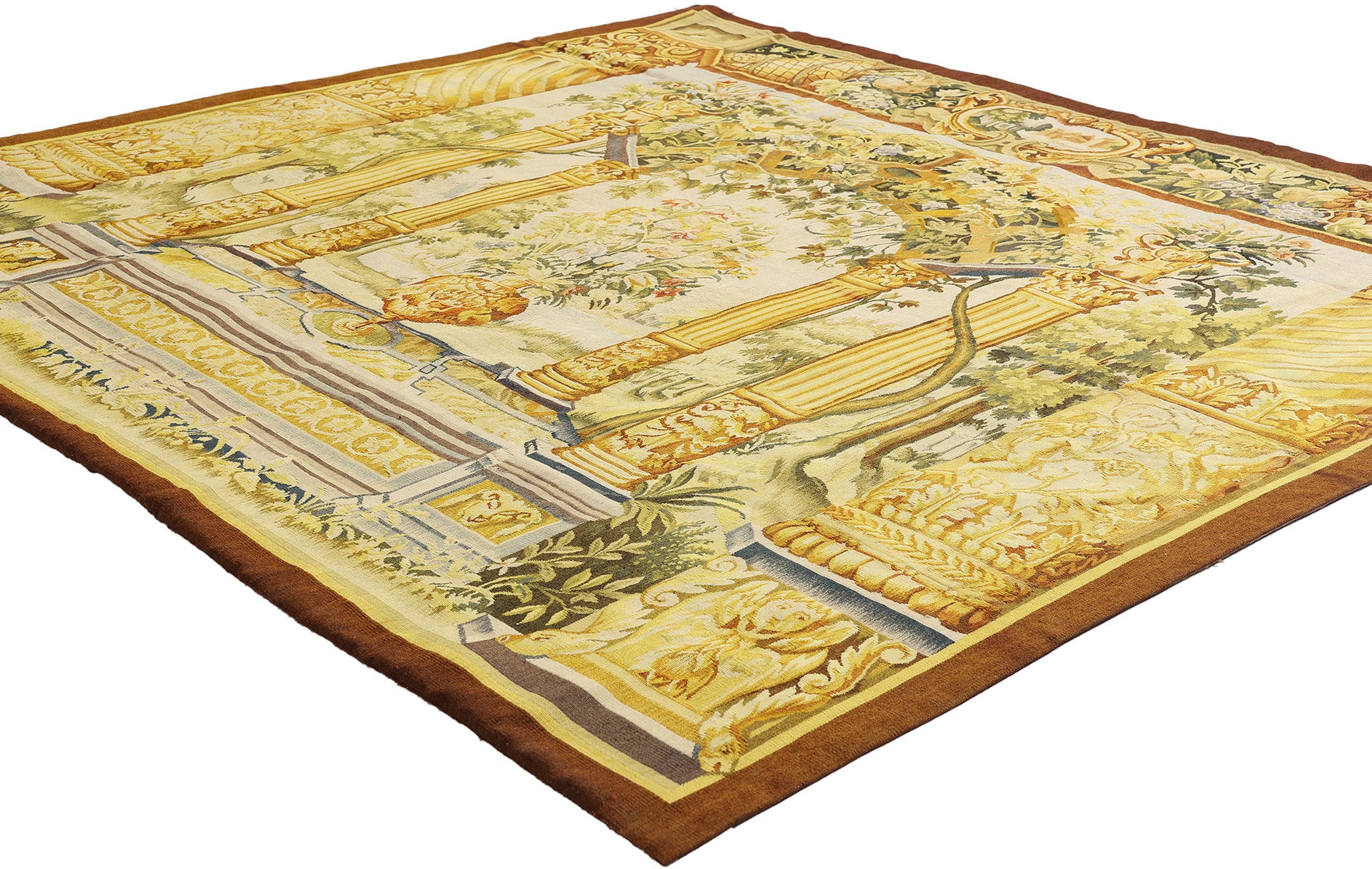 5 x 6 Flemish Garden Tapestry Inspired by Jacob Wauters 73698