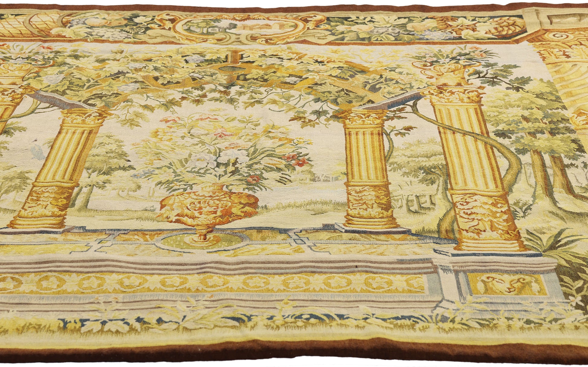 5 x 6 Flemish Garden Tapestry Inspired by Jacob Wauters 73698