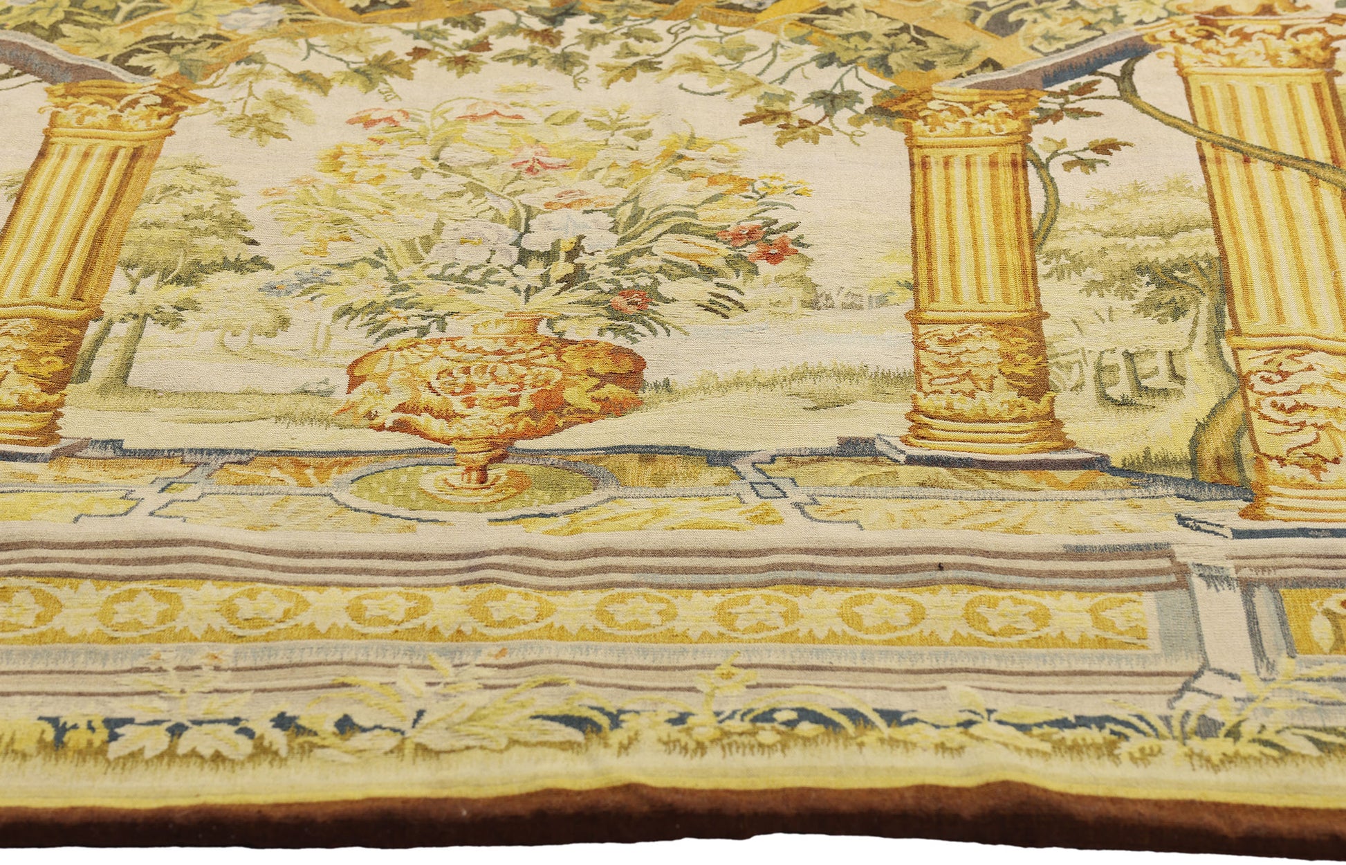 5 x 6 Flemish Garden Tapestry Inspired by Jacob Wauters 73698