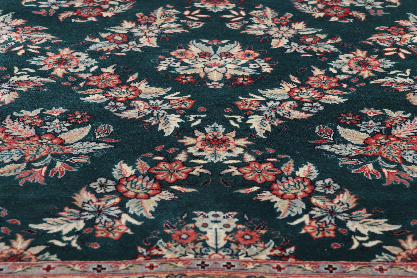 4 x 6 Vintage Pakistani Aubusson Garden Trellis Rug 79120